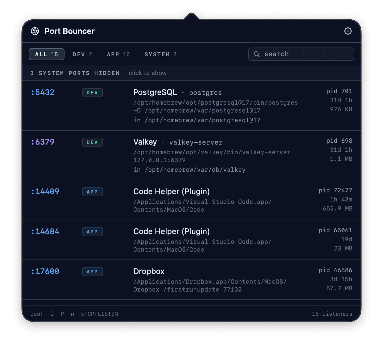 Port Bouncer screenshot